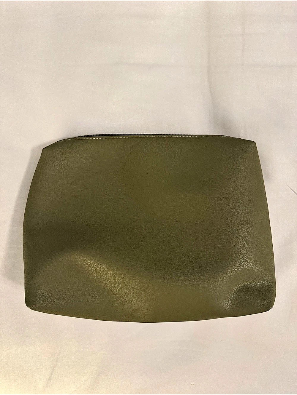 Pixie Mood Green Zip Cosmetic Pouch Like New